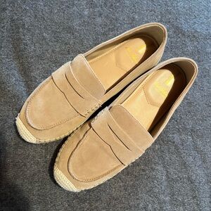 Sam Edelman Beige Suede Loafers